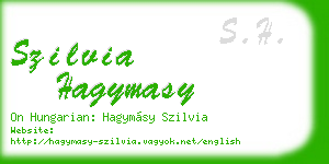 szilvia hagymasy business card