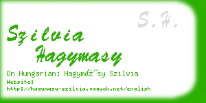szilvia hagymasy business card